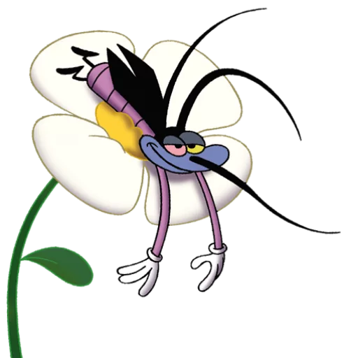 Стикер oggy & cockroaches