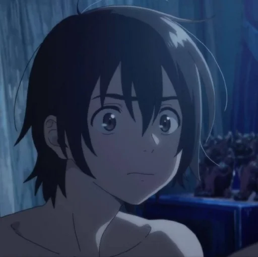 Стикер Незнакомец на берегу моря