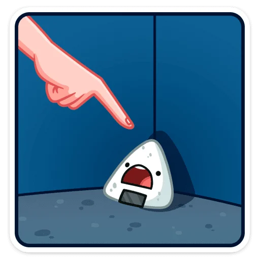 Стикер Онигири-сан