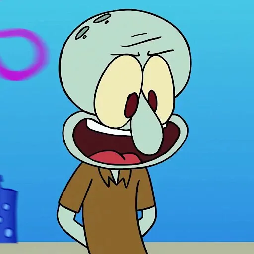 Стикер Осьминог из Спанч Боба