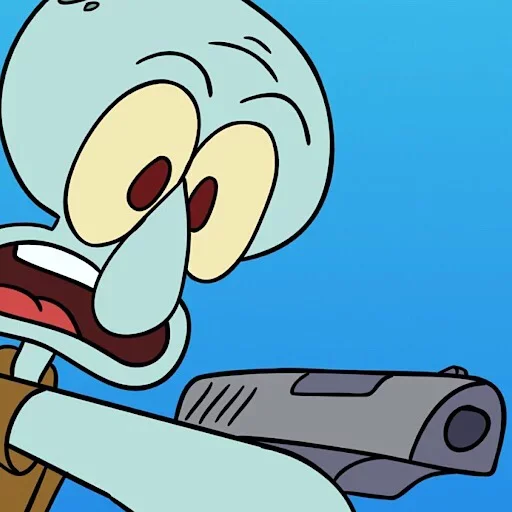 Стикер Осьминог из Спанч Боба