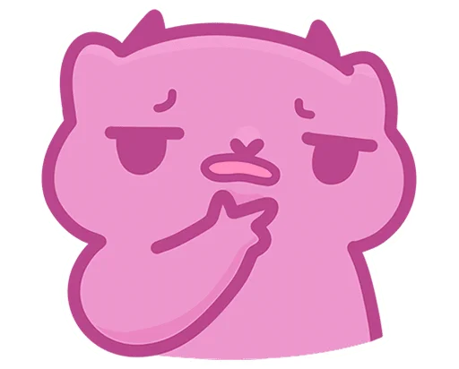 Стикер Ангелок и Чертенок без надписей