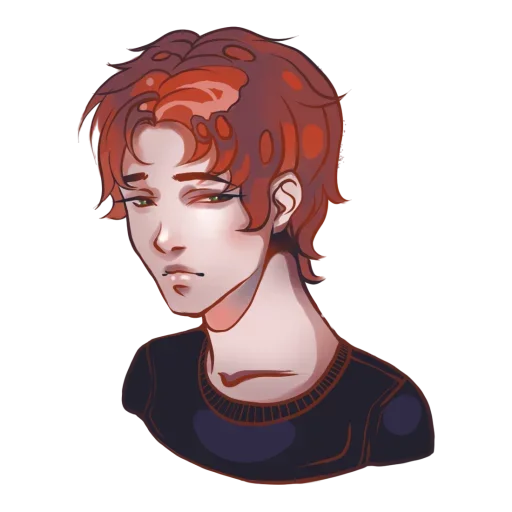 Стикер Парнишки тоже плачут