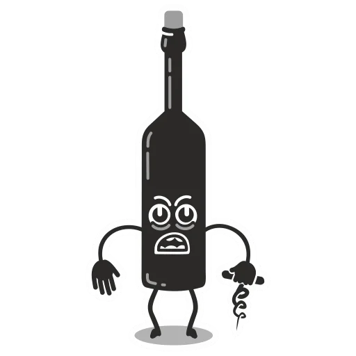 Стикер bottle of wine