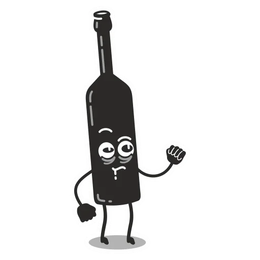 Стикер bottle of wine