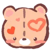Эмодзи peachy bear
