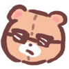 Эмодзи peachy bear