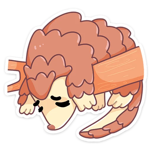 Стикер Пини — добрая шишка