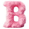 Эмодзи pink fluffy letters
