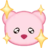 Эмодзи розовый мишка