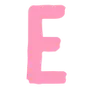 Эмодзи Розовый шрифт