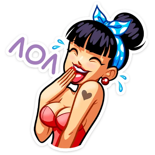 Стикер Пин-ап Полли