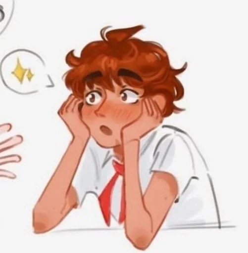 Стикер Лето в пионерском галстуке