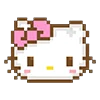 Эмодзи pixel pink & violet