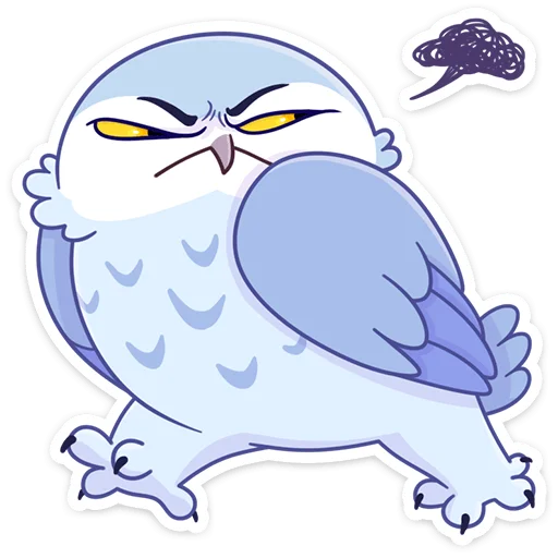 Стикер Сова Плюша