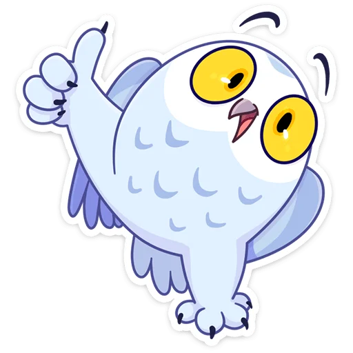 Стикер Сова Плюша