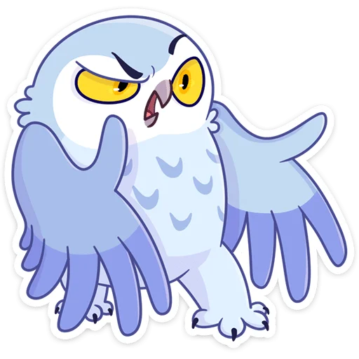 Стикер Сова Плюша