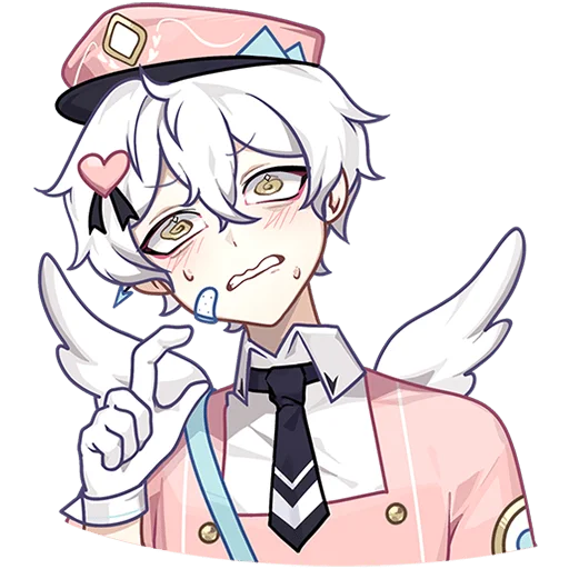 Стикер Почтальоны Любви Ивэлтин и Юшио Без Текста