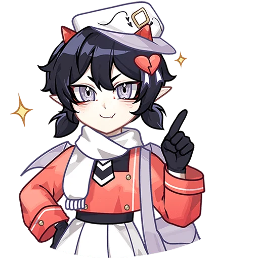 Стикер Почтальоны Любви Ивэлтин и Юшио Без Текста