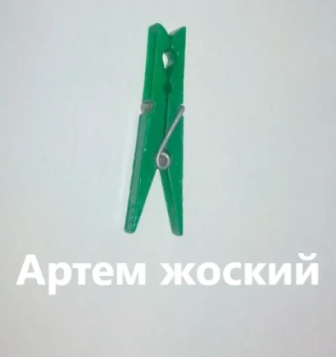 Стикер прищепки имена