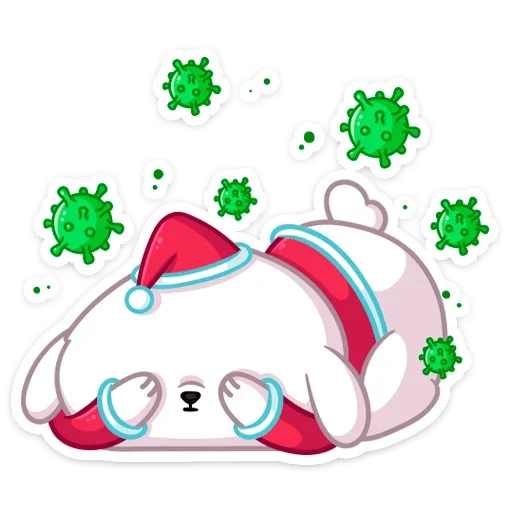 Стикер Новогодний Пудинг