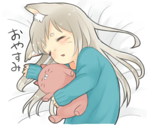 Стикер Nekomimikko's yuruhuwa