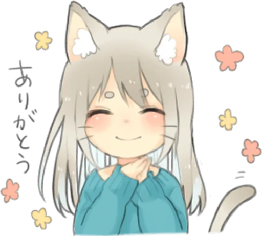Стикер Nekomimikko's yuruhuwa