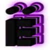 Эмодзи Purple neon font