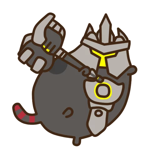 Стикер Pusheen Overwatch by Eckru