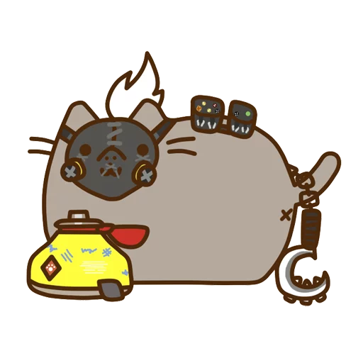 Стикер Pusheen Overwatch by Eckru