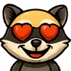 Эмодзи енот Андрей
