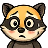 Эмодзи енот Андрей