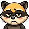 Эмодзи енот Андрей