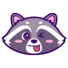 Эмодзи енот