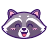 Эмодзи енот