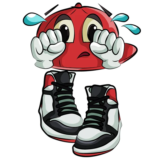 Стикер Моя Бейсболка Красная