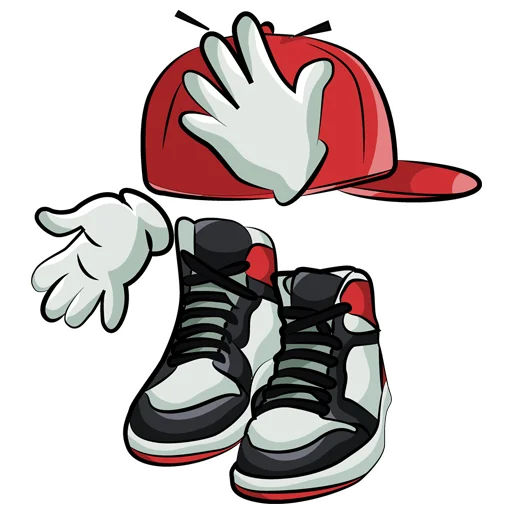 Стикер Моя Бейсболка Красная