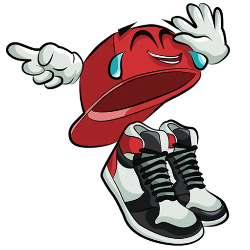 Стикер Моя Бейсболка Красная