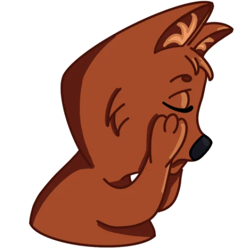 Стикер Красный волк Валерий