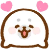 Эмодзи fluffy baby seal