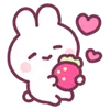 Эмодзи deco bunnies ♡ by kotsumechan (line)
