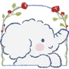 Эмодзи sweet elephant ♡ by yopink (line)