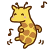 Эмодзи cute giraffe