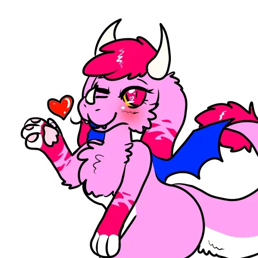 Стикер Розовый Летун