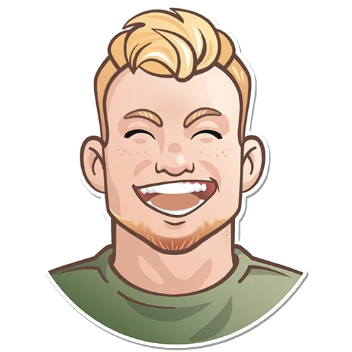 Стикер Кирюня Костыль