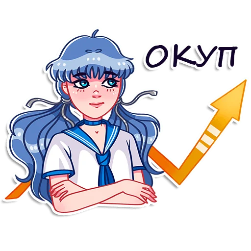 Стикер Румайнбот тян