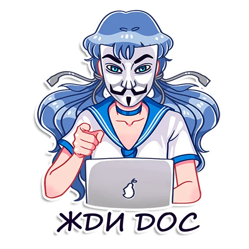 Стикер Румайнбот тян