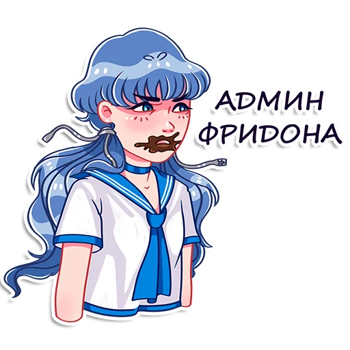 Стикер Румайнбот тян