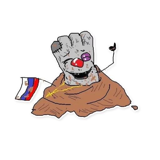 Стикер Квадратный Ватник