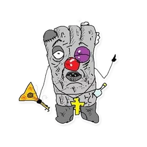 Стикер Квадратный Ватник